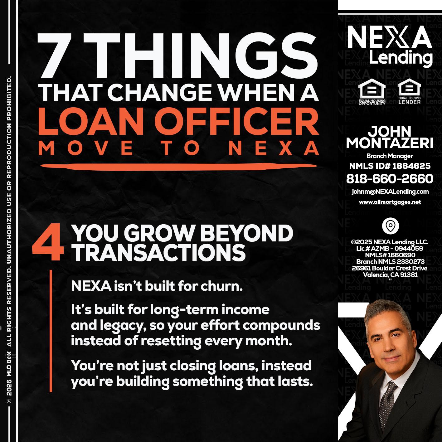 7 THINGS (4) - John Montazeri -Branch Manager - Property Lending Specialist