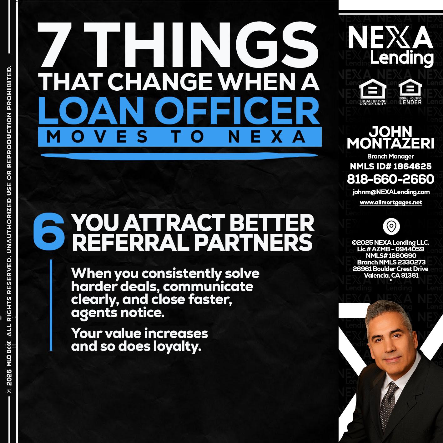 7 THINGS (6) - John Montazeri -Branch Manager - Property Lending Specialist