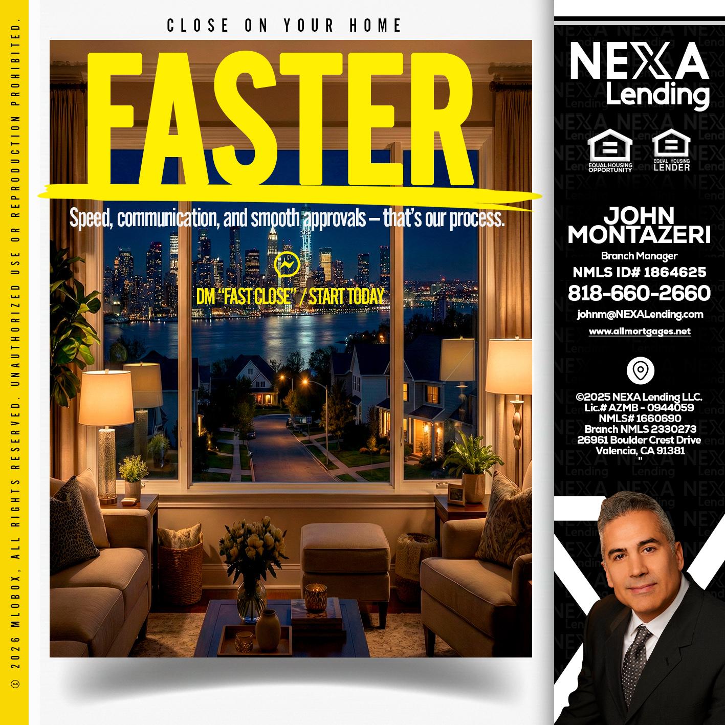 FASTER - John Montazeri -Branch Manager - Property Lending Specialist