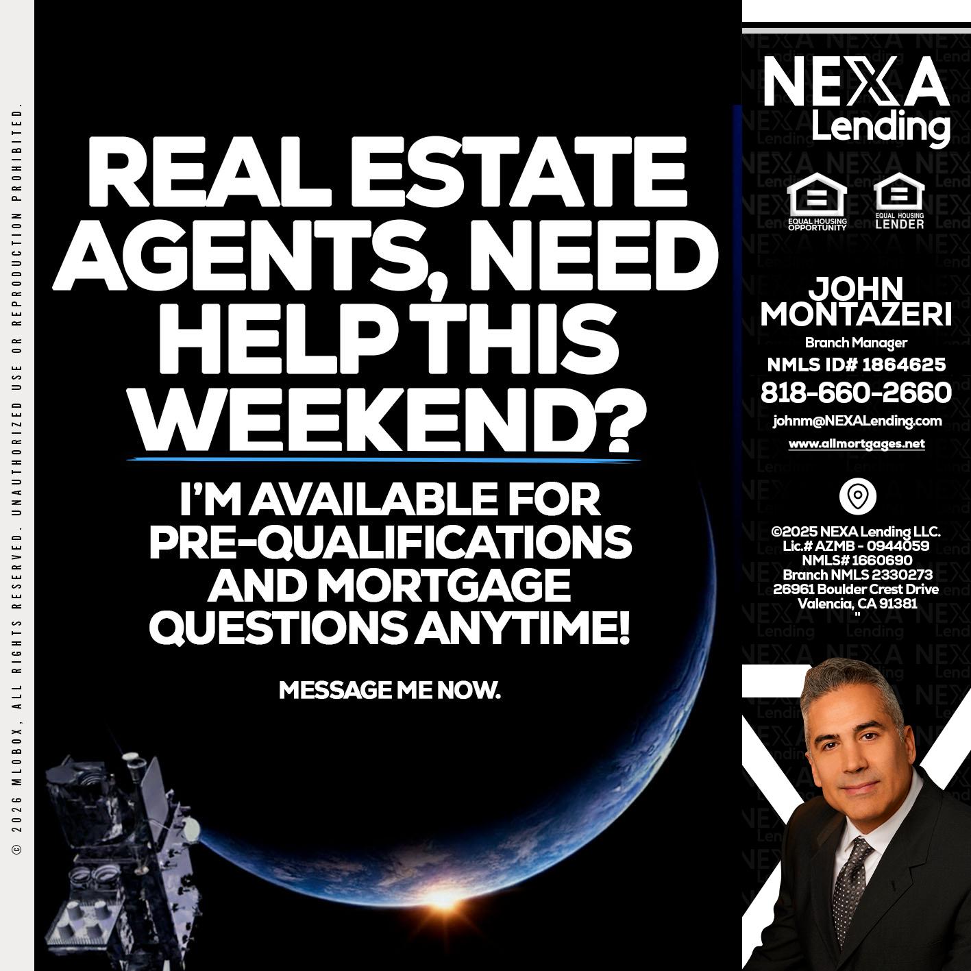 REAL ESTATE AGENTS - John Montazeri -Branch Manager - Property Lending Specialist