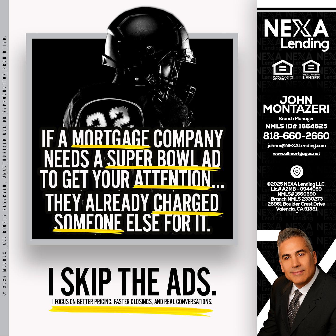 if a mortgage ad - John Montazeri -Branch Manager - Property Lending Specialist