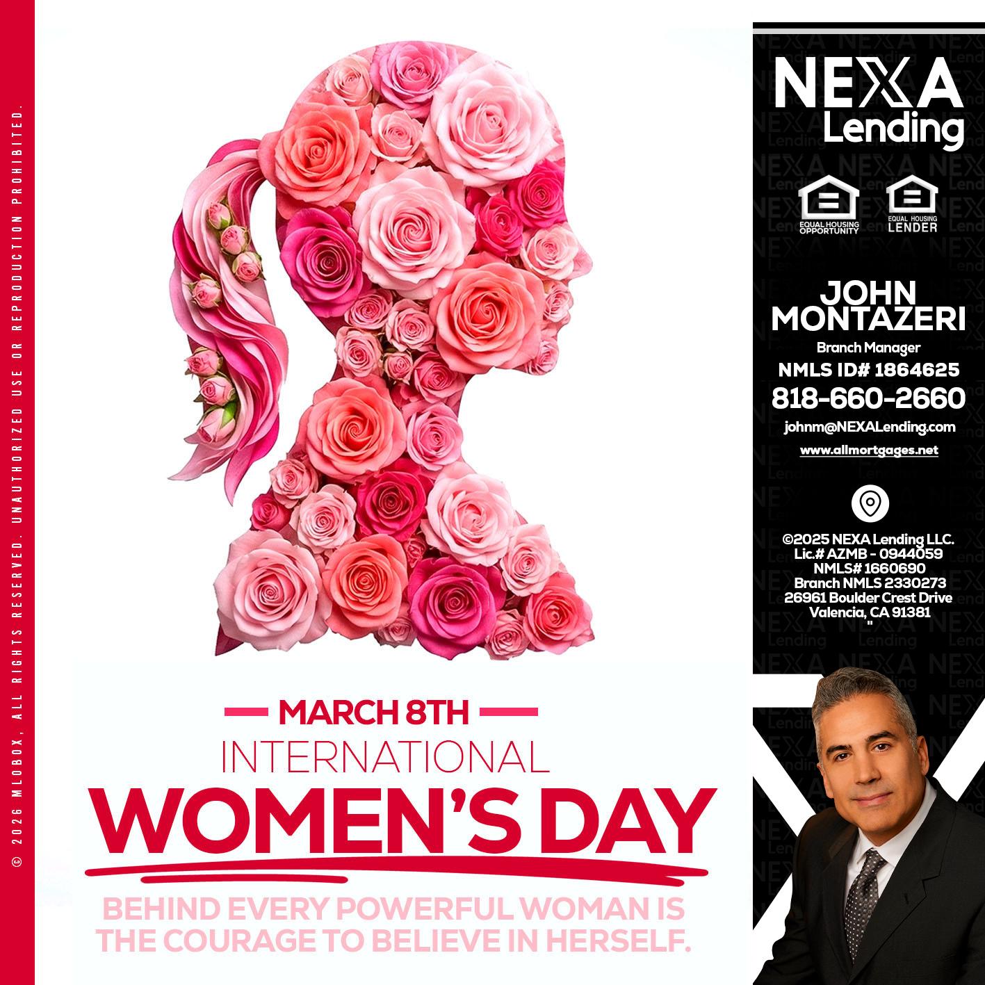 MARCH 8TH - John Montazeri -Branch Manager - Property Lending Specialist