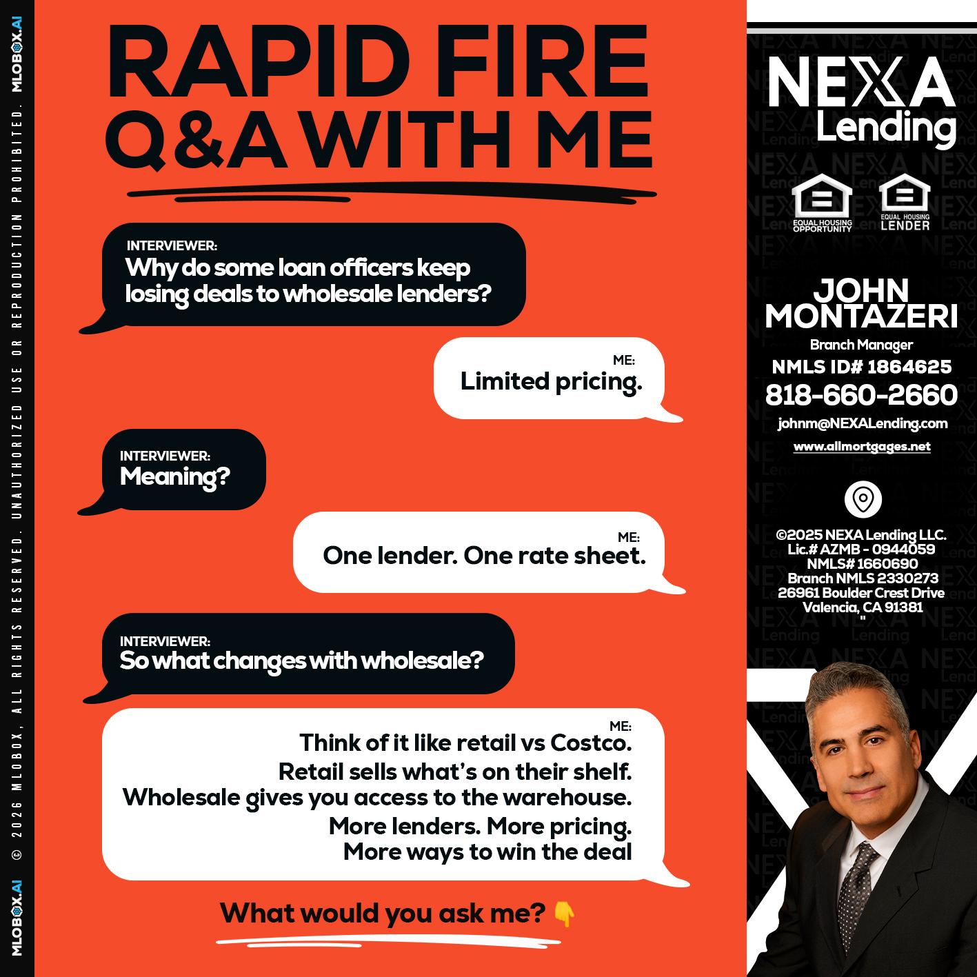 Q&A - John Montazeri -Branch Manager - Property Lending Specialist
