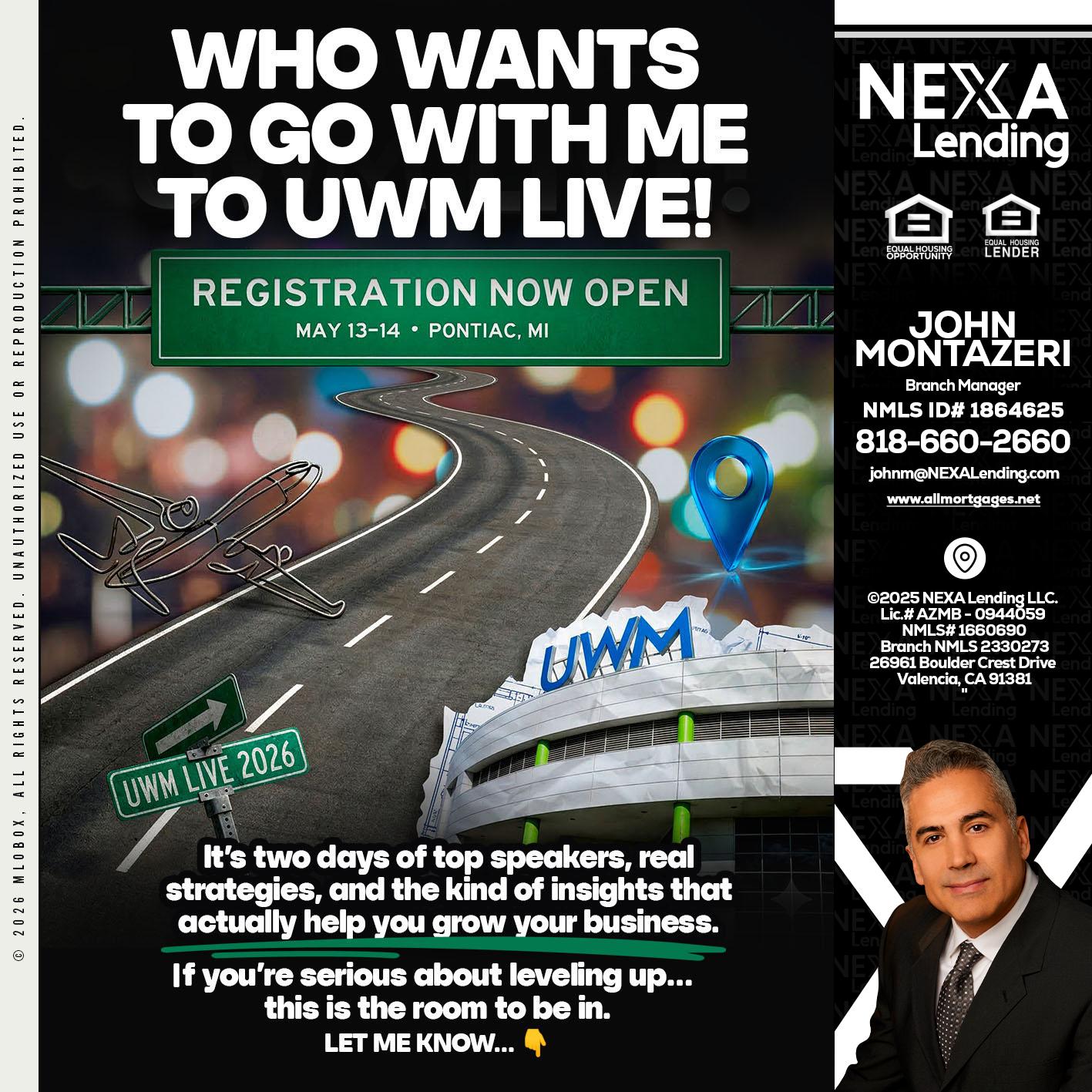 WHO WANTS - John Montazeri -Branch Manager - Property Lending Specialist