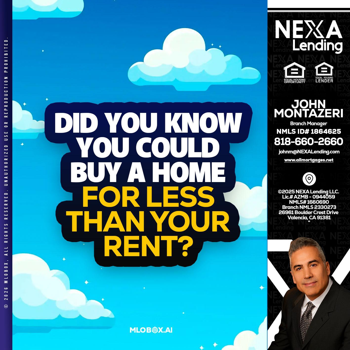 DID YOU KNOW - John Montazeri -Branch Manager - Property Lending Specialist