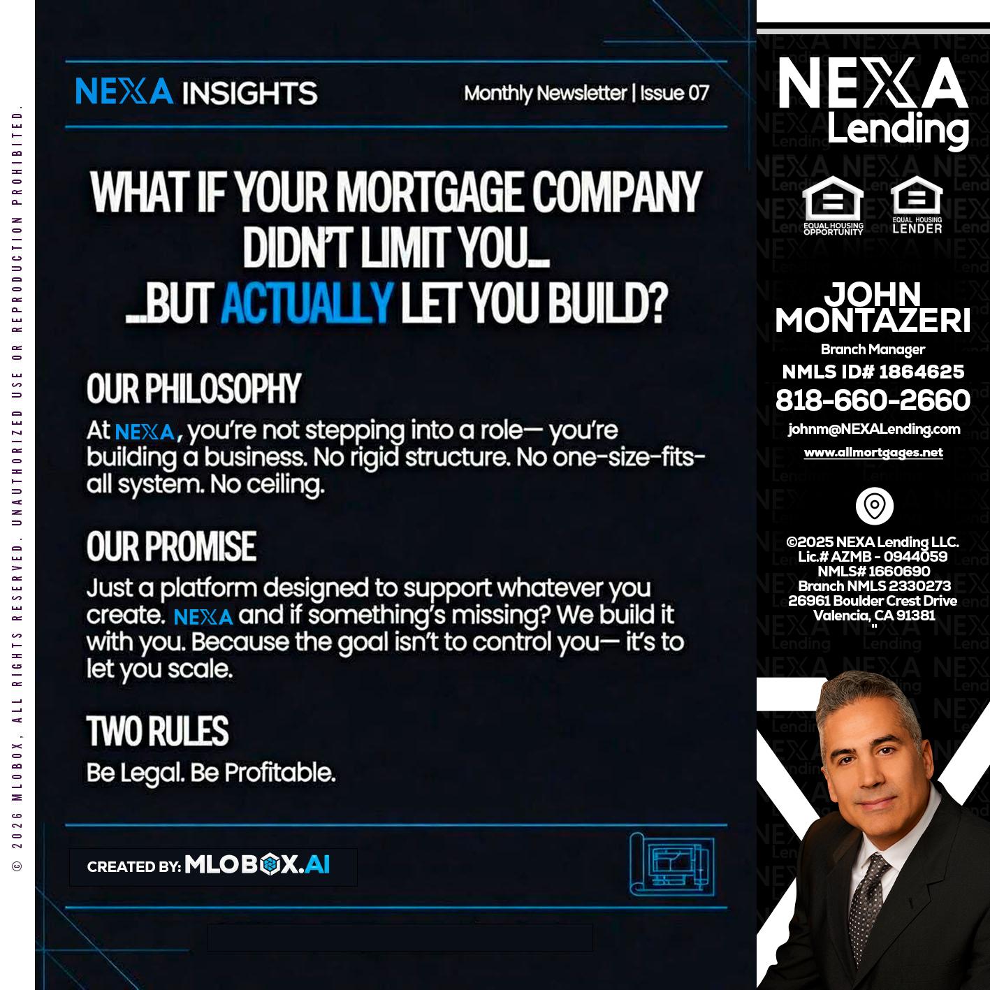 NEXA INSIGHTS - John Montazeri -Branch Manager - Property Lending Specialist