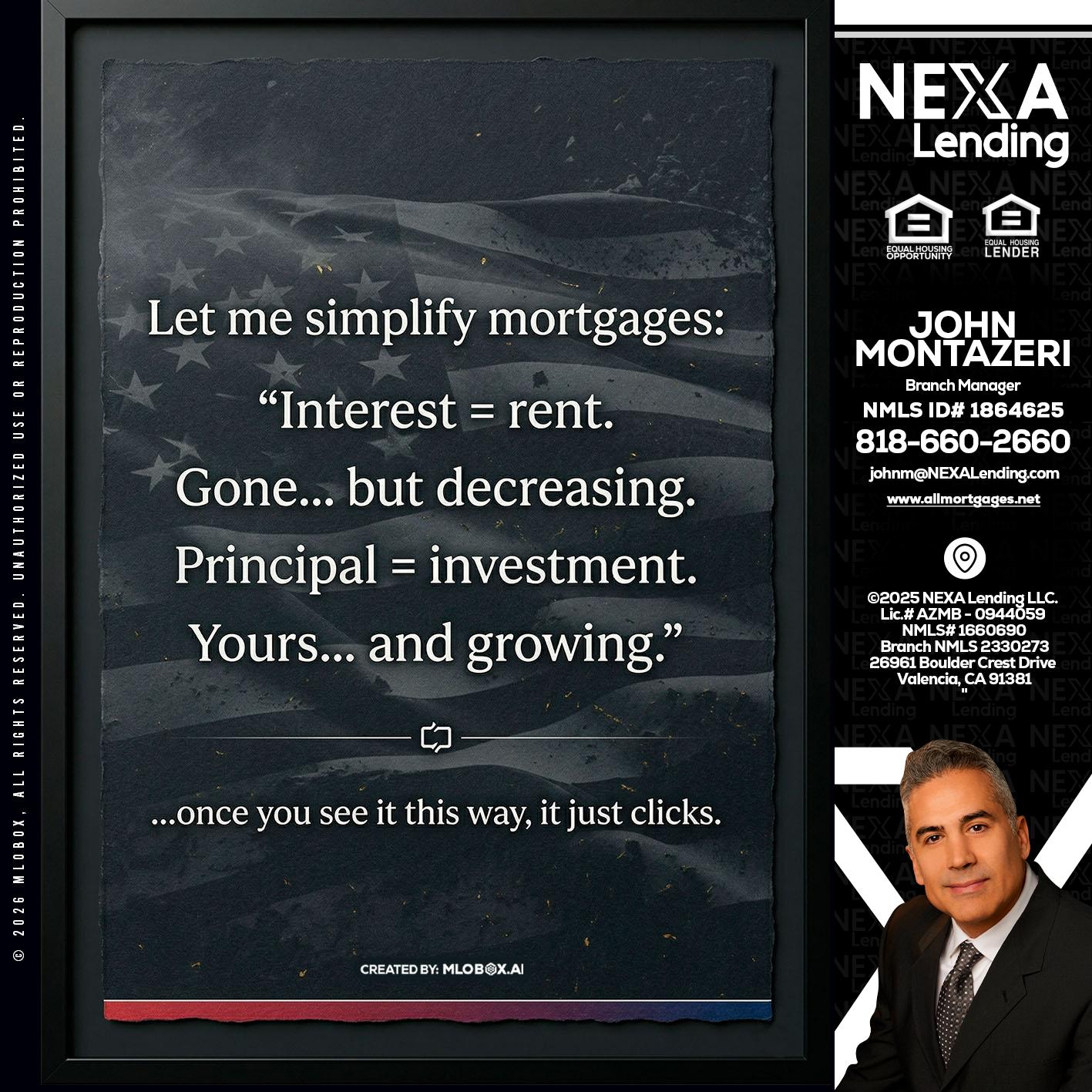 LET ME SIMPLIFY - John Montazeri -Branch Manager - Property Lending Specialist