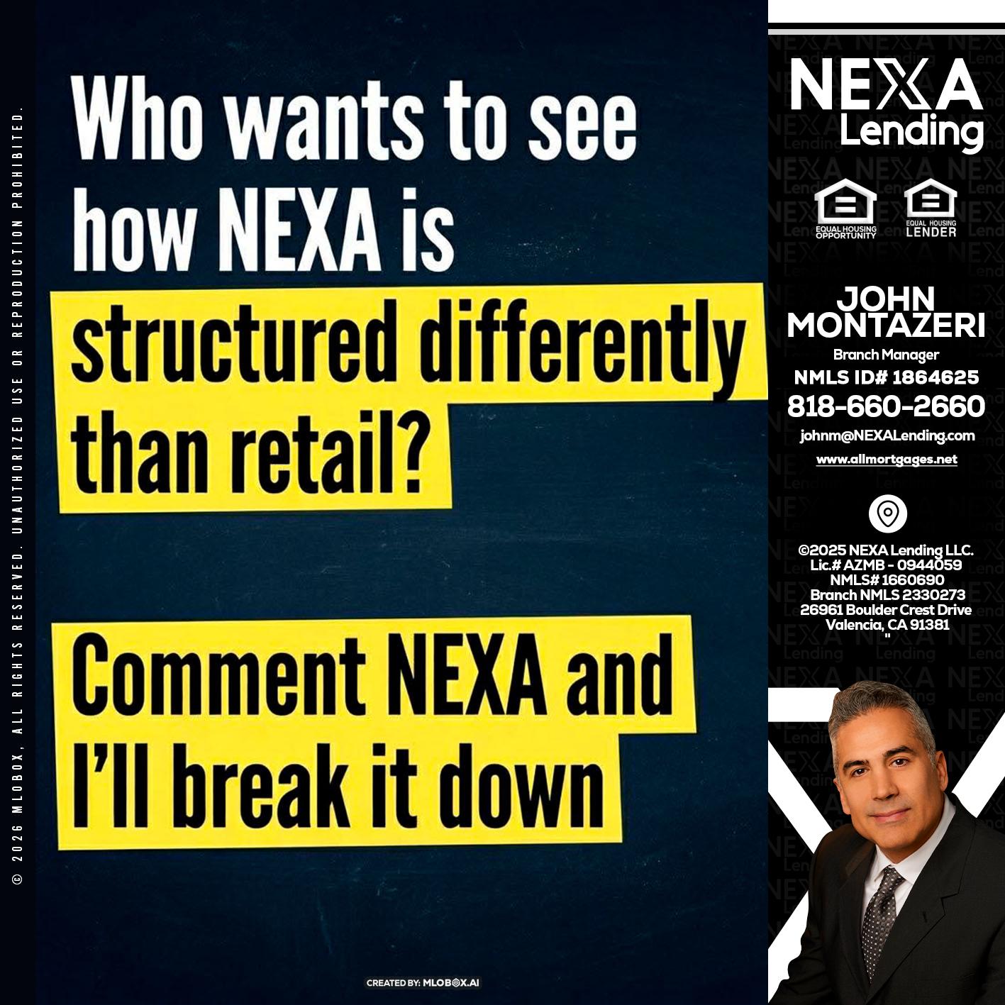 who want to see - John Montazeri -Branch Manager - Property Lending Specialist