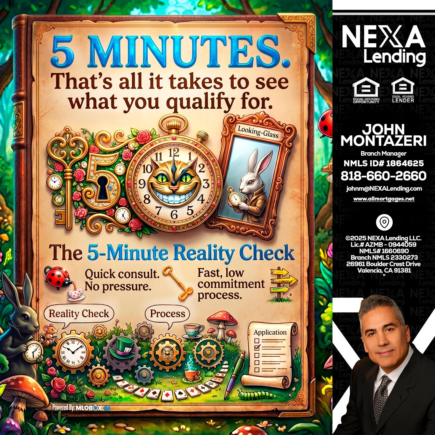 Reality Check! - John Montazeri -Branch Manager - Property Lending Specialist