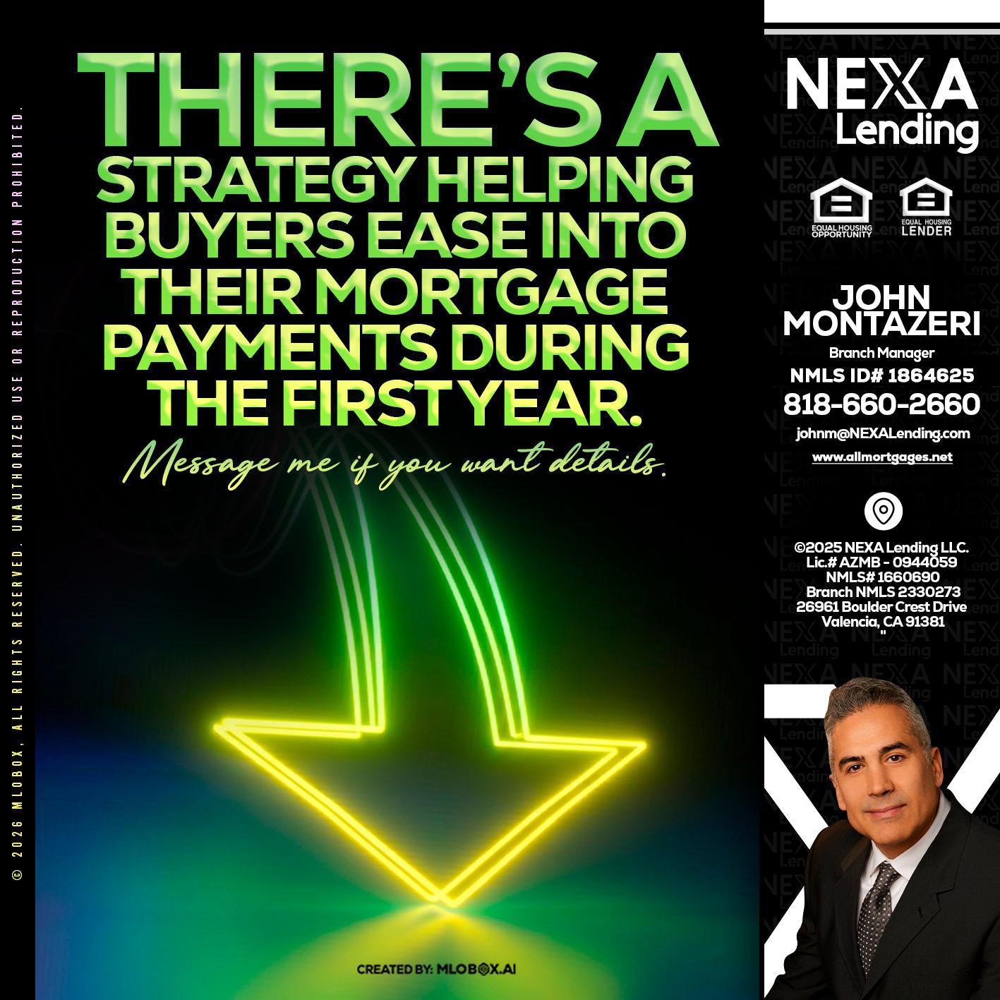THERES A STATEGY - John Montazeri -Branch Manager - Property Lending Specialist