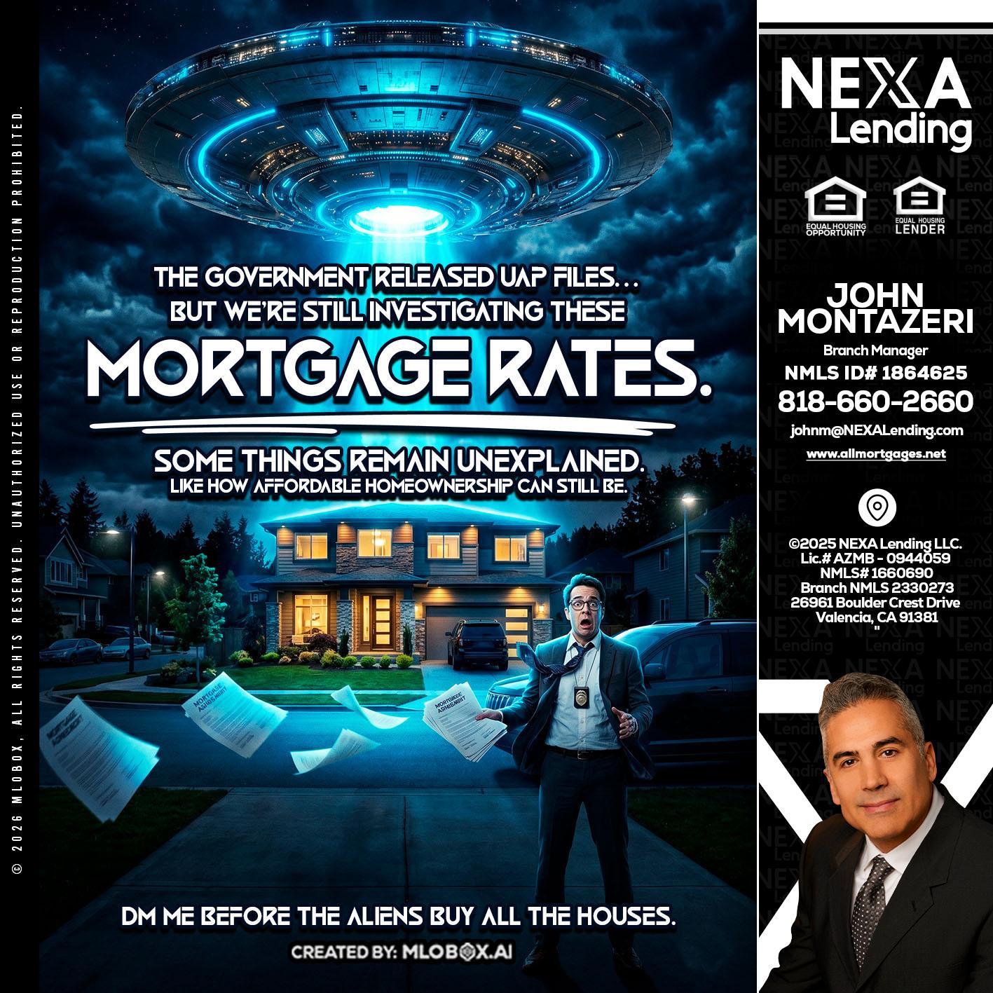 MORTGAGE RATES - John Montazeri -Branch Manager - Property Lending Specialist