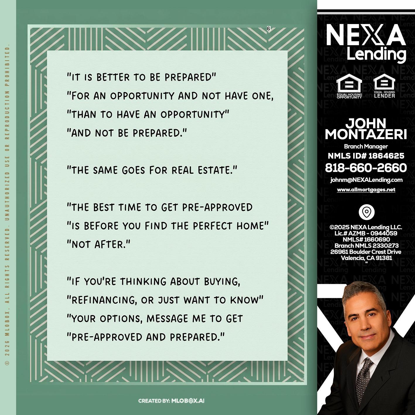 its better - John Montazeri -Branch Manager - Property Lending Specialist