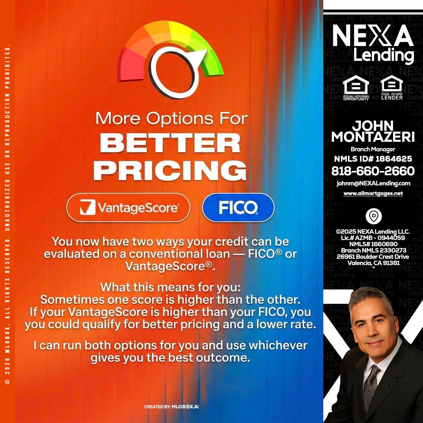 BETTER PRICING - John Montazeri -Branch Manager - Property Lending Specialist