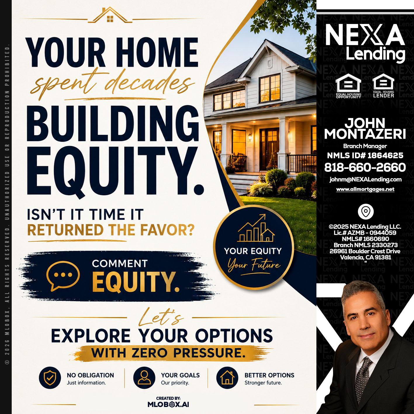 building equity - John Montazeri -Branch Manager - Property Lending Specialist