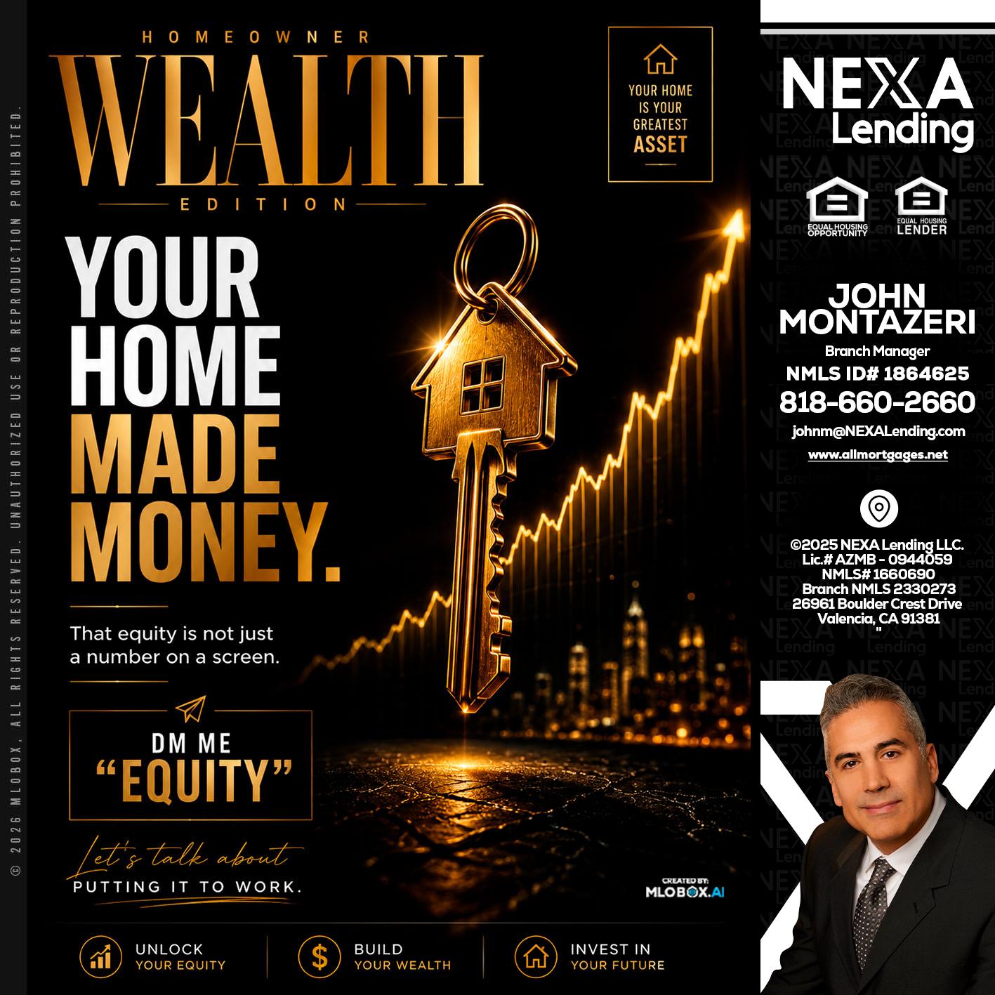 YOUR HOME MADE - John Montazeri -Branch Manager - Property Lending Specialist