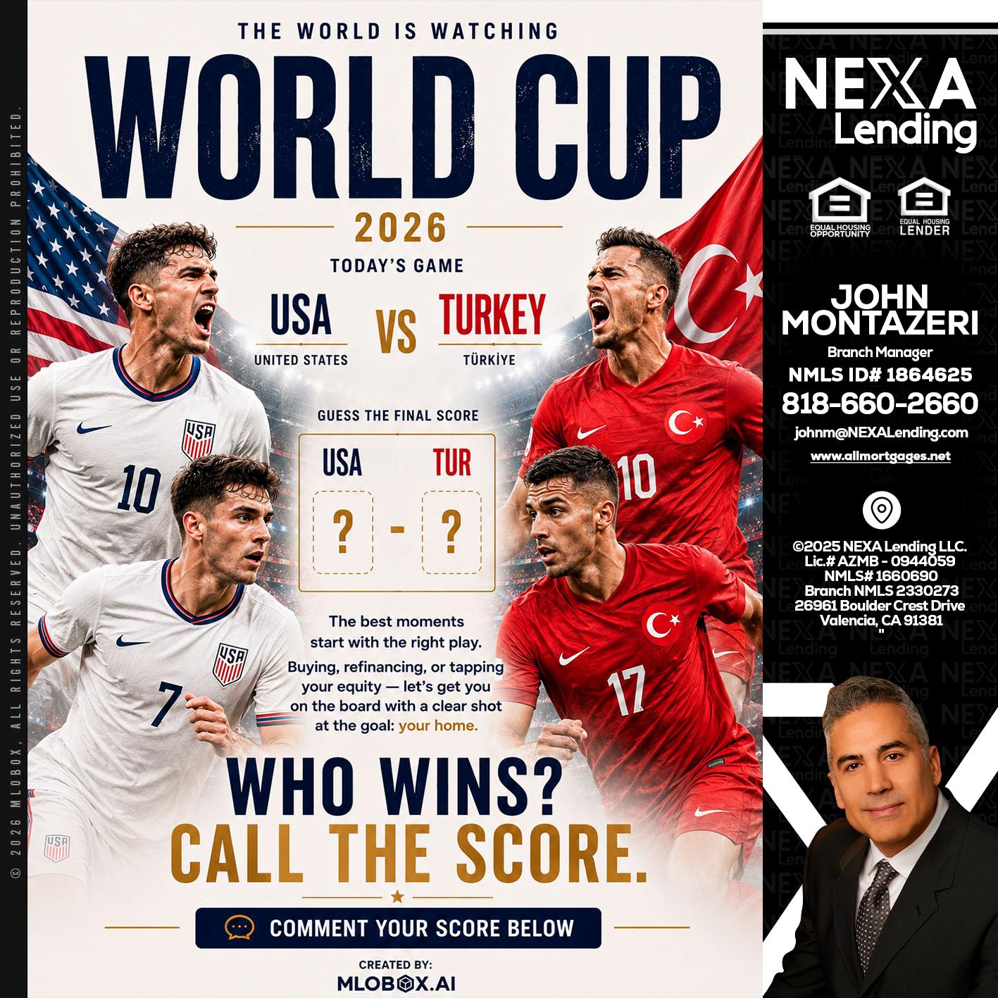 WHOS GONNA WIN? - John Montazeri -Branch Manager - Property Lending Specialist