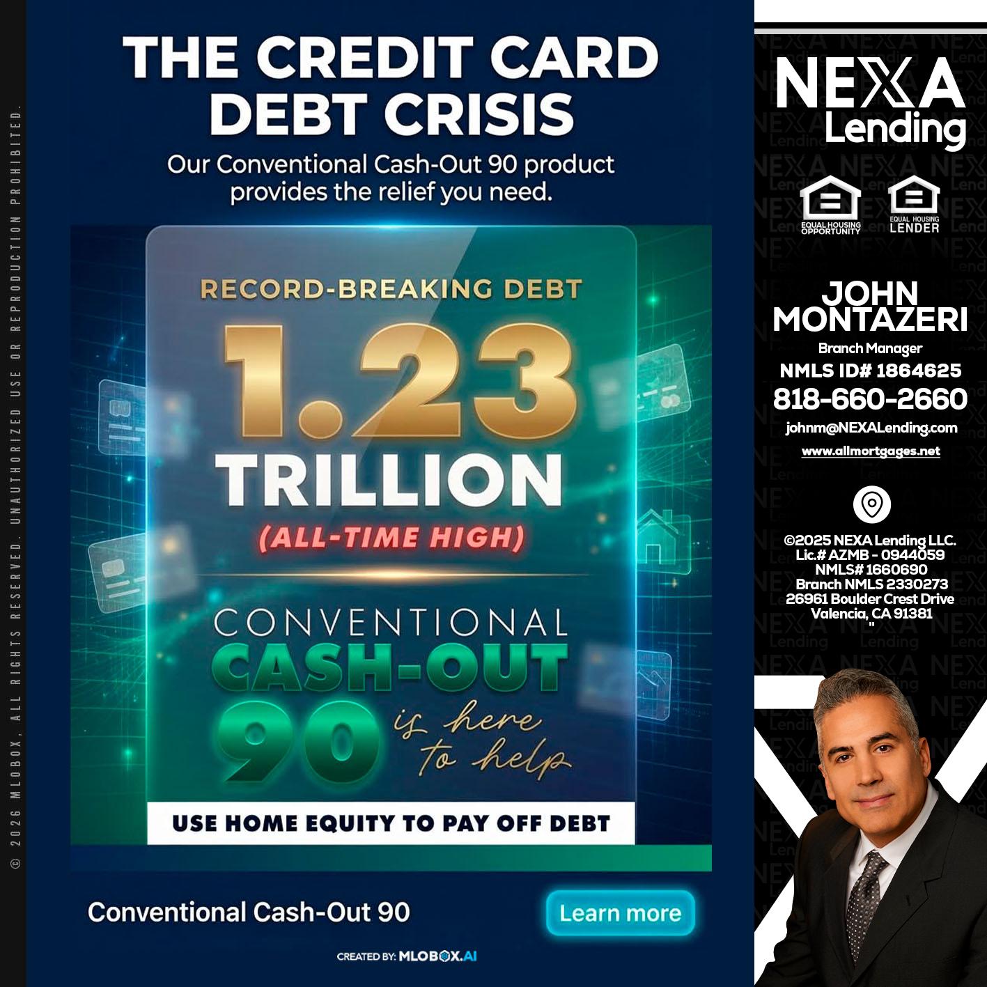 THE CREDIT CARD - John Montazeri -Branch Manager - Property Lending Specialist