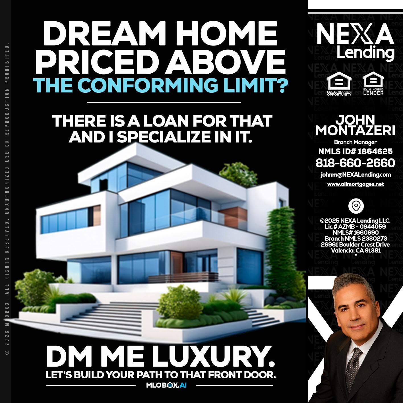 DREAM HOME - John Montazeri -Branch Manager - Property Lending Specialist
