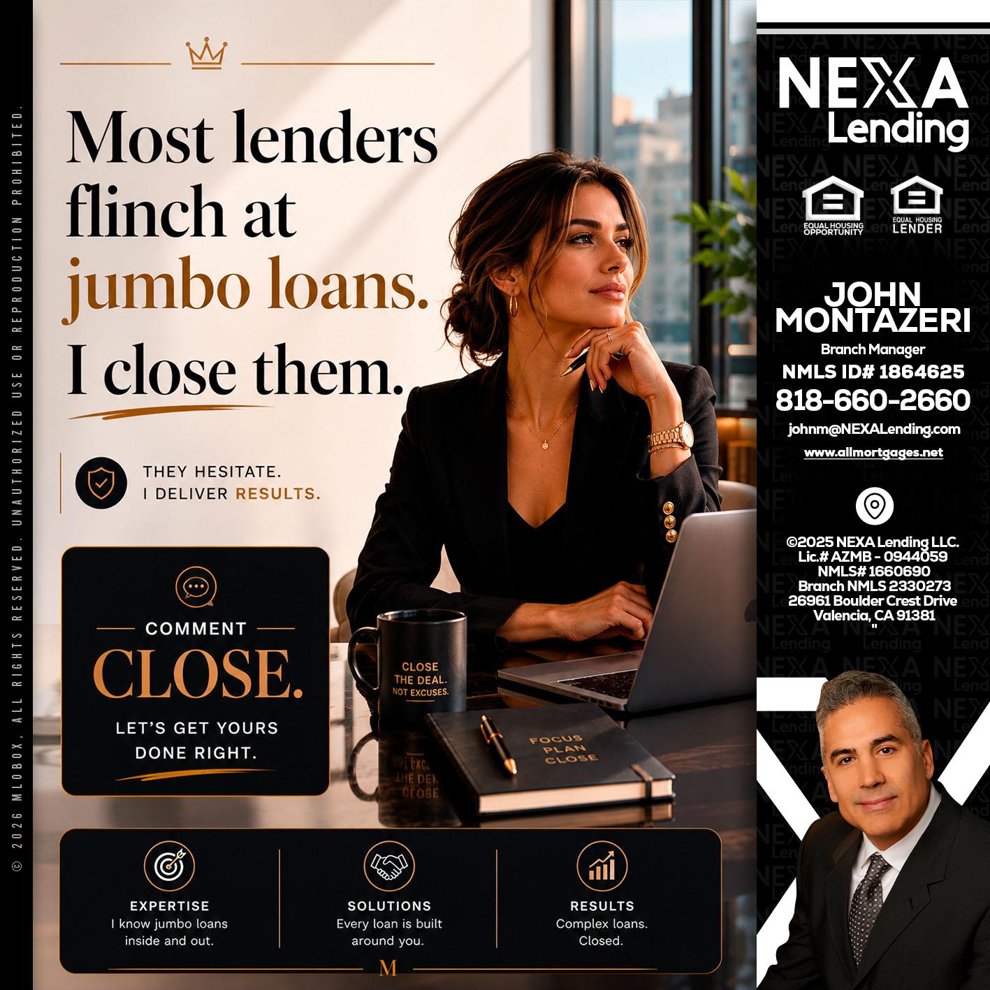 most lenders - John Montazeri -Branch Manager - Property Lending Specialist