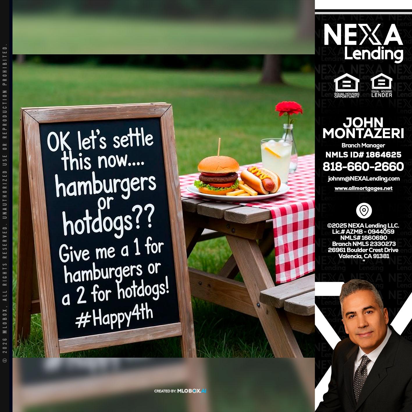 let settle this - John Montazeri -Branch Manager - Property Lending Specialist