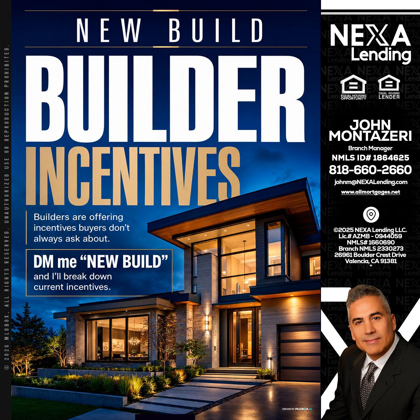 NEW BUILDER - John Montazeri -Branch Manager - Property Lending Specialist