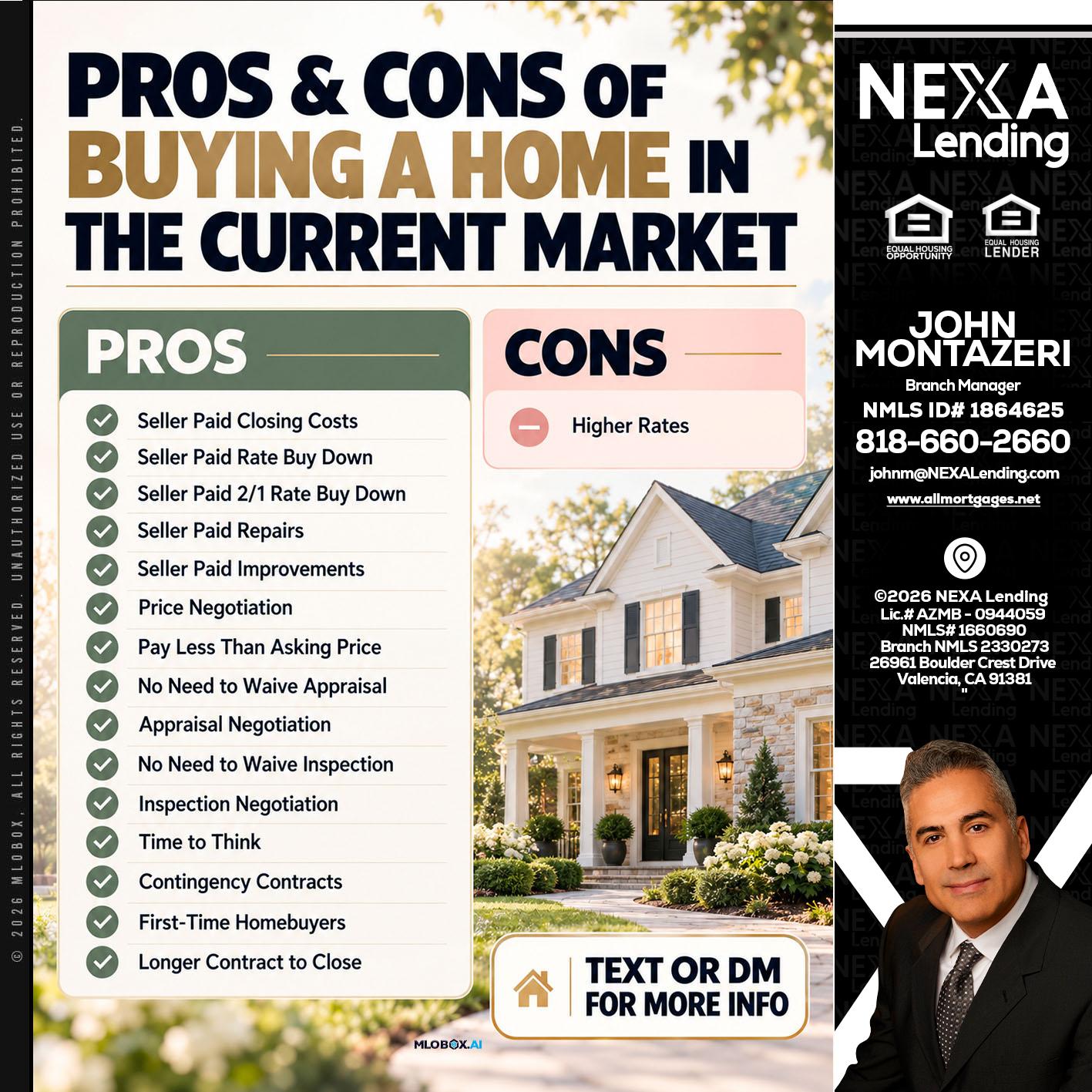 pros and cons - John Montazeri -Branch Manager - Property Lending Specialist