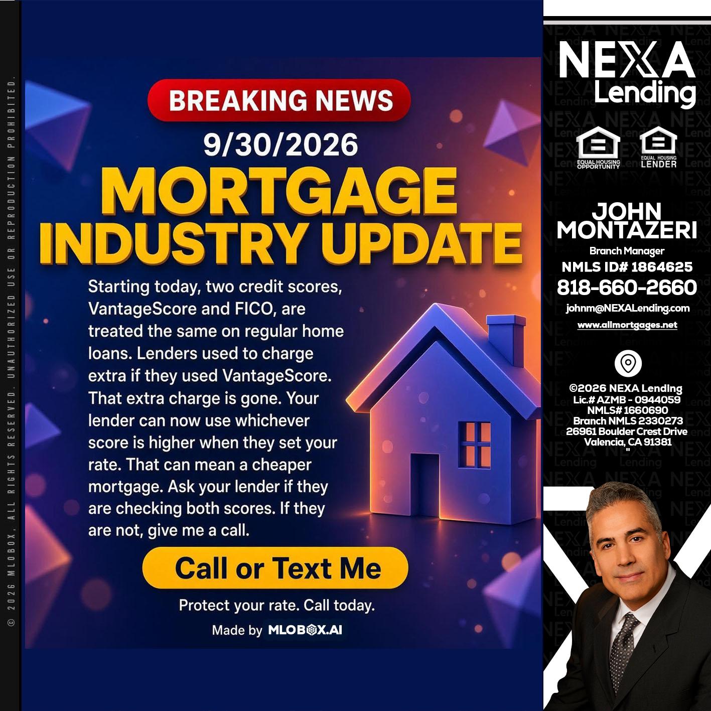 BREAKING NEWS - John Montazeri -Branch Manager - Property Lending Specialist