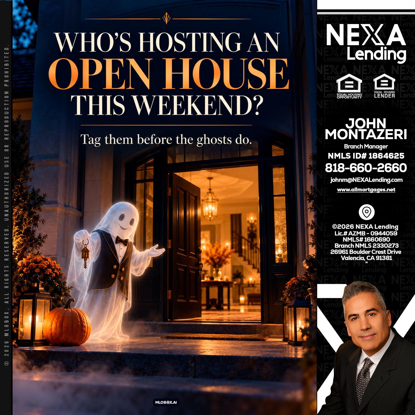 WHO IS HOSTING? - John Montazeri -Branch Manager - Property Lending Specialist